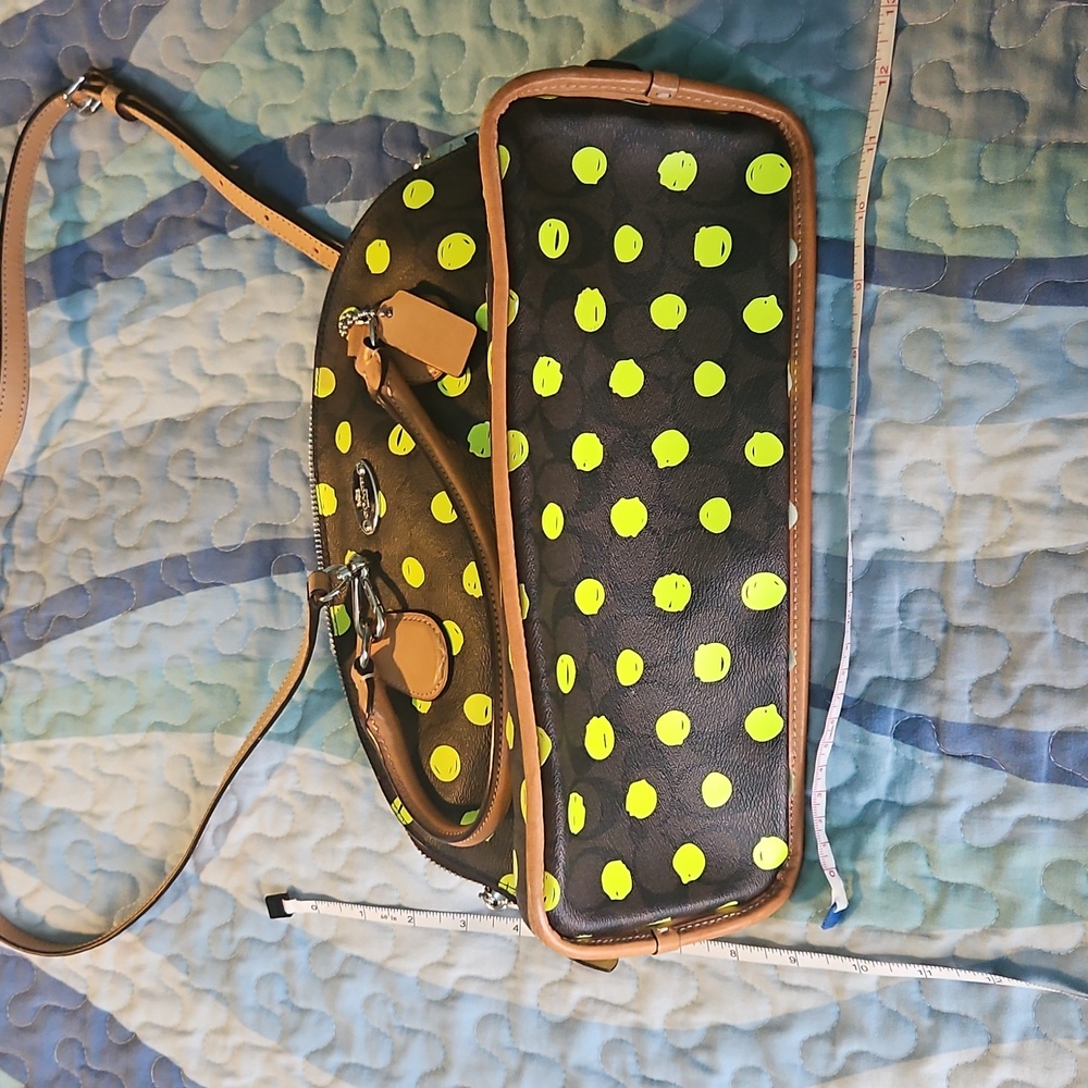 Coach Dotted Cora Domed Satchel